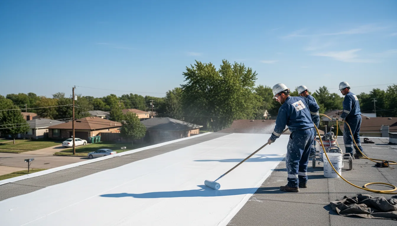 Commercial roof coating in Colchester, CT near me